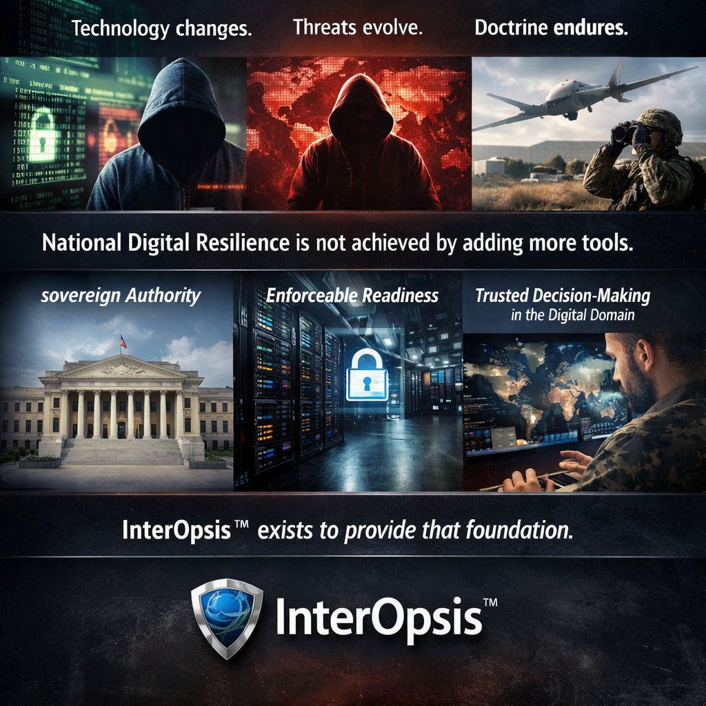 photographic Technology changesThreats evolveDoctrine enduresNational Digital Resilience is not achieved by adding more toolsIt is achieved by establi-1